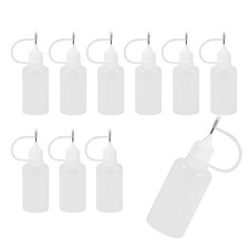 10Pcs 30Ml Plastic Squeezable Tip Applicator Bottle Refillable Dropper8625
