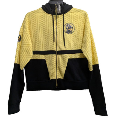 Her Universe Marvel Ant Man Wasp Full Zip Hoodie Women's Size Small Yellow Black