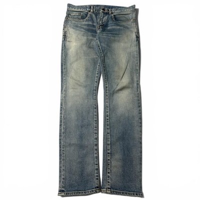Saint Laurent Paris D21 Blue Washed Denim Jeans