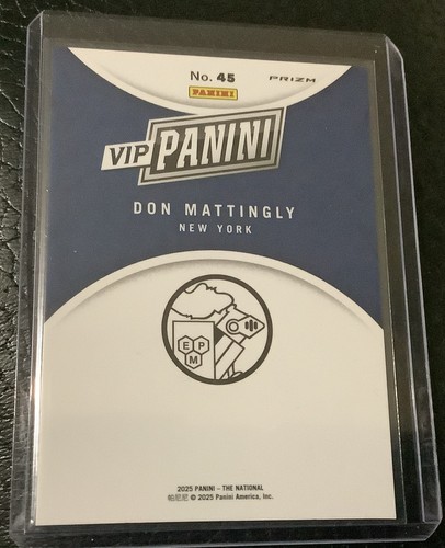 DON MATTINGLY 2025 PANINI NATIONAL GOLD VIP PACK BAJA TIGER PRIZM YANKEES 🍀 - Bild 2 von 2