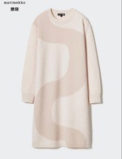 UNIQLO Marimekko Lambswool Neck Dress, Size M, White