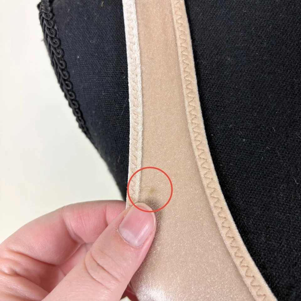 Triangl Neutral Two Piece Scoop Neck High Cut Myla Velvet Bikini Swimsuit - Image 3 of 4