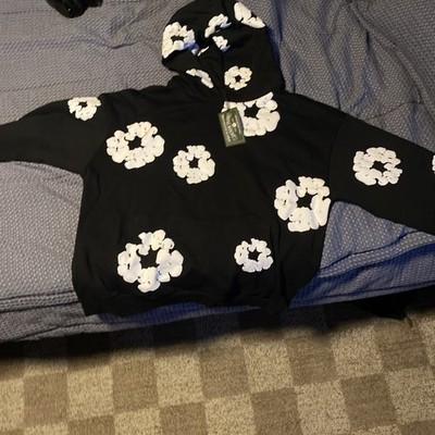 Black and White Size Large Denim Tears Men's Hoodie Fast Shipping New