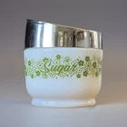 Vtg Gemco Spring Blossom Crazy Daisy Sugar W Lid
