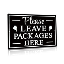 Please Leave Packages Here Metal Sign Package Delivery Decor Indoor/outdoor Use