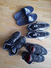 Nike und Jordan Sneaker + Sandalen, 11,5 (45,5) 4 STÜCK! Konvolut, Gut! Shox etc