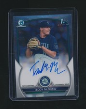 TEDDY MCGRAW 2023 BOWMAN CHROME 1ST RC AUTO #CDA-TM
