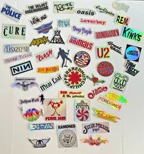 50 Classic Rock Stickers 60s 70s 80s 90s Rock & Roll Waterproof HIGH QUALITY!!!!