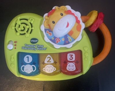 VTech Tummy Time Discovery Pillow Musical Toy Lion Giraffe Monkey 123 WORKS