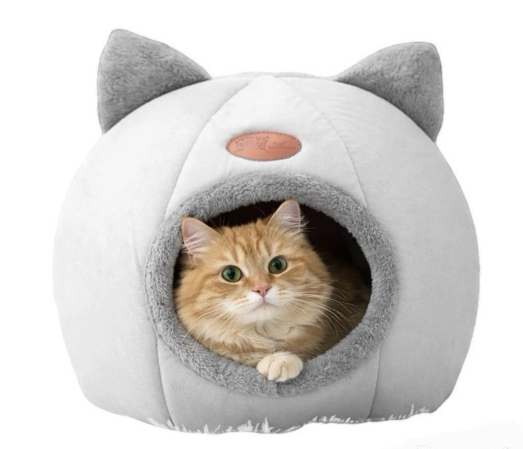 Cat Cave Bed Indoor Cozy |Comfortable Pet Beds |Medium (12x12x12 )