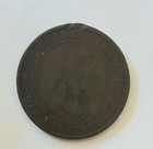 1853-A France Napoleon III 10 Centimes Coin — photo 2