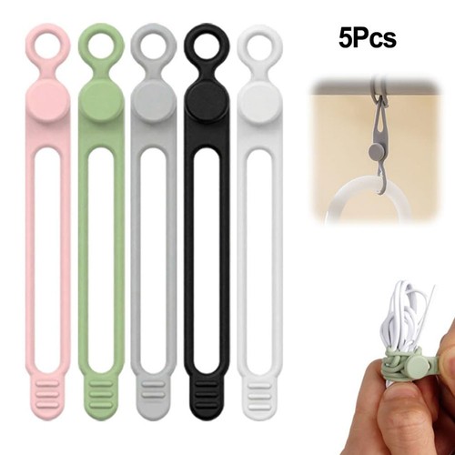 Silicone Cable Ties for Bundling Cables Food Bags and Light Household Gear - Bild 2 von 7