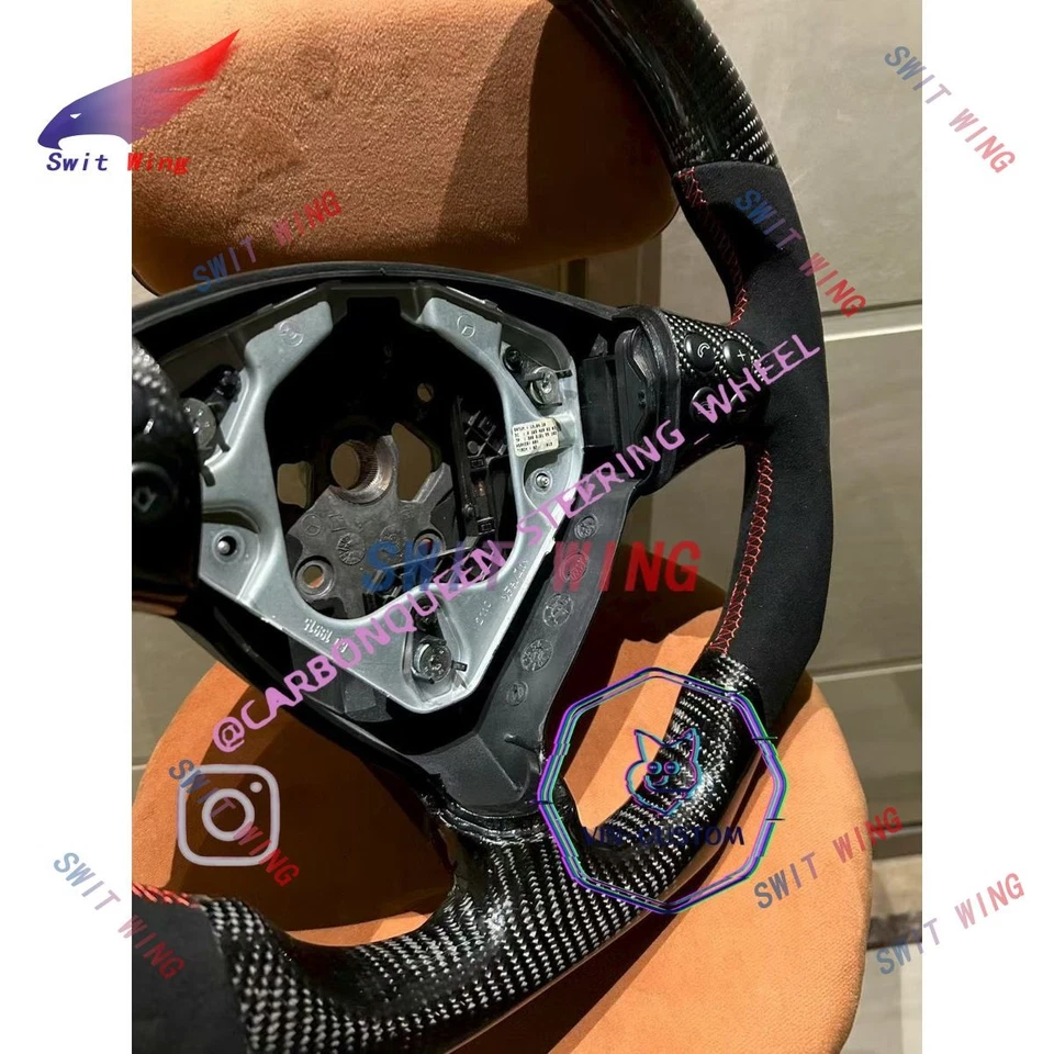 Mercedes Benz A CLASS A160/A180 CARBON FIBER STEERING WHEEL W/CONTROLS - Image 3 of 4