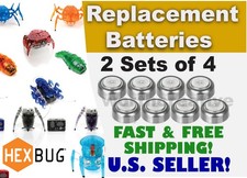 8 REPLACEMENT BATTERIES FOR HEX BUGS HEXBugs Electronic toys Battery FREE SHIP 