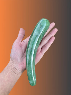 7'' Green Jade Crystal Wand - Healing Stick - Crystal Yoni Wand - Healing Wand