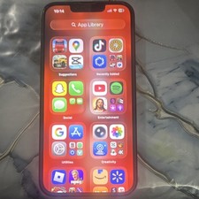Apple iPhone 13 dark blue with TikTok app