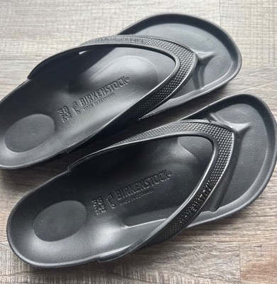 Birkenstocks Black Rubber Thong Sandals Size EU 38, 7.5 New no Box Unisex