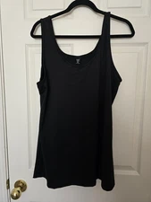 NWOT Shein Curve Black Tunic Tank Sheen Sz 1X