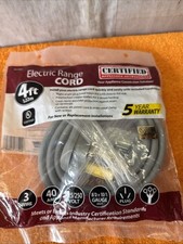 M  Certified Appliance Accessories 40-Amp Appliance Power Cord 3 Prong Range Cord