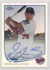 2013 Topps Chrome Refractor Rookie Auto 58/499 Oswaldo Arcia #186 Auto 0w8