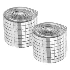 3920 Pcs Mirror Mosaic Tiles Glass Squares Disco Ball Tapes Stickers