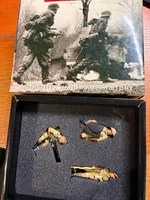 KING AND COUNTRY EA030 BRITISH 8TH ARMY TANK RIDERS CREW METAL SOLDIER SET NIB