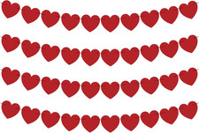 Valentines Day Decorations - Valentines Banner - Valentines Decor Red Heart Garl