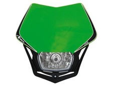 MASCHERINA PORTAFARO UNIVERSALE V-FACE VERDE NERO RACETECH PER MOTO MOTARD
