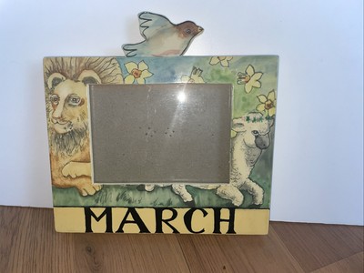 Made Expressly For EXPOSURES PHOTO FRAME March 1996 Lion & Lamb 4x6 Photo Size