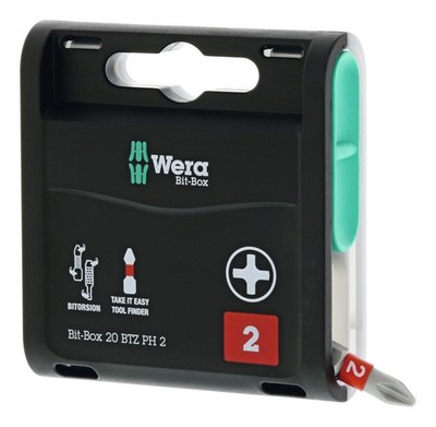 Wera Bit-Box 20 BTZ PH2 x 25 mm 20er Box - 10 Stück - 05057751001