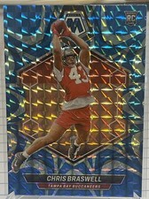 Chris Braswell 2024 Mosaic Mosaic Reactive Blue 354 Tampa Bay Buccaneers Rookie