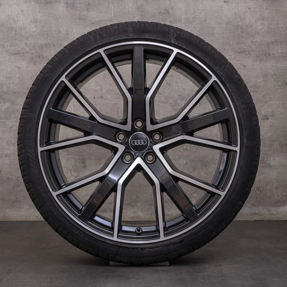 Audi RS6 Winterräder 21 Zoll 4G RS Felgen 4G0601025CL titan glanzgedreht - Bild 3 von 4