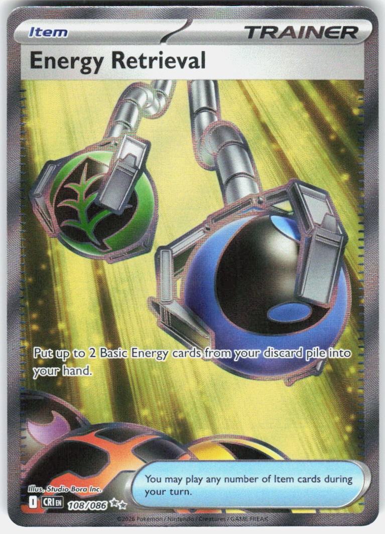 Energy Retrieval 108/086 Ultra Rare Chaos Rising Pokemon Holo