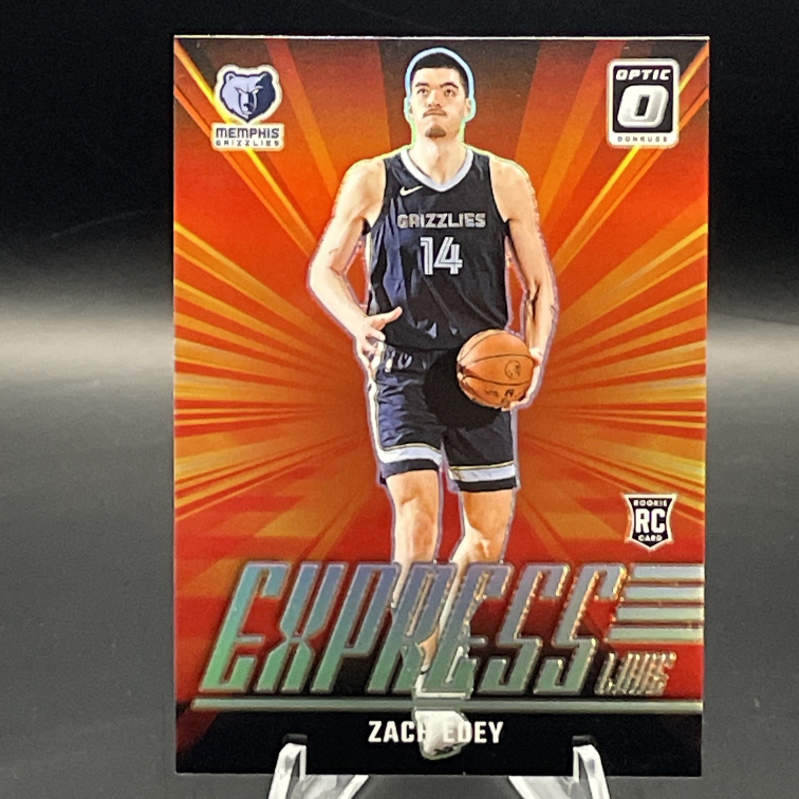 2024-25 Panini Donruss Optic Express Lane Holo Prizm #10 Zach Edey Rookie