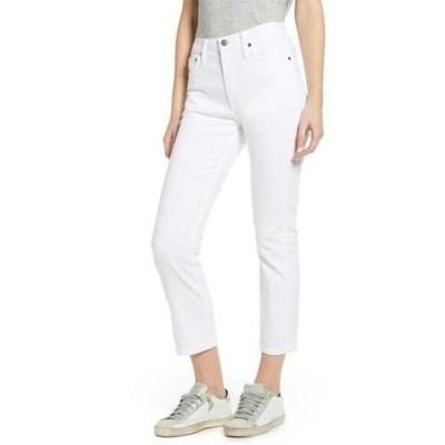 Edwin Jaime boyfriend jeans denim white ankle mid-rise women 25