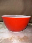 Vintage Pyrex Primary Red 402 Glass 1 1/2 Qt Nesting Mixing Bowl USA  EUC   NICE