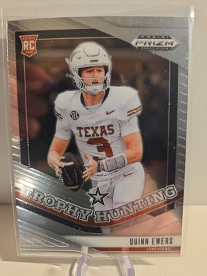 2025 Prizm Draft Picks - Quinn Ewers Trophy Hunting RC - Texas Longhorns Miami