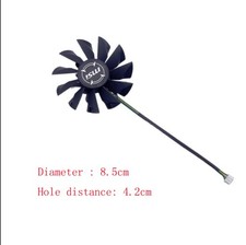 For MSI N650 GTX650 Hurricane R6850 Cooling Silent Graphics Card Fan Parts