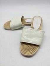 Pre-Owned Tory Burch White Size 7.5 Espadrille Sandals