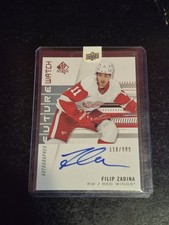 2019-20 Filip Zadina UD SP Authentic Future Watch Auto /999 Rookie RC 