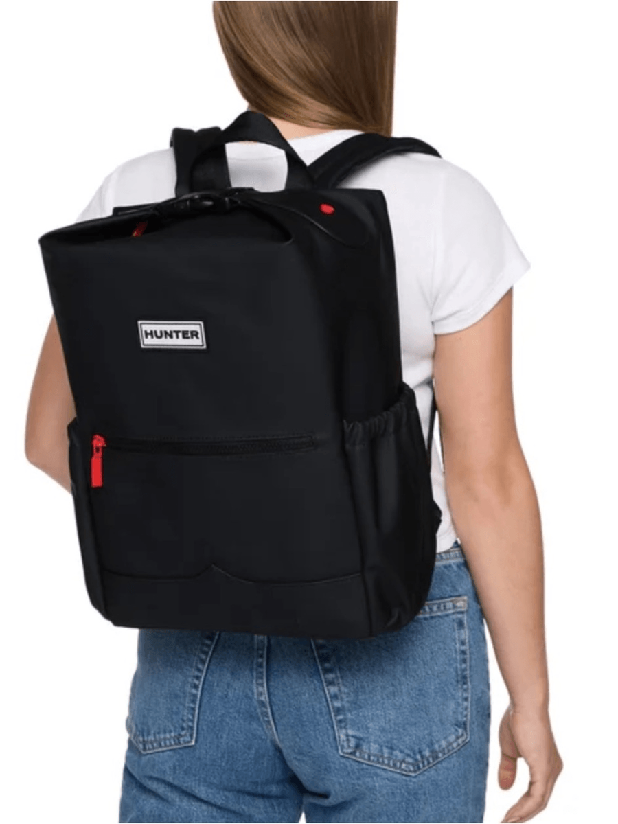 Hunter Top Clip Backpack fits 14” laptop, Waterproof, Black, NWT HUNTER Top Clip Backpack Bag Black Color | eBay main image 3