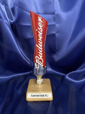 Budweiser - Signature Bowtie-Beer Tap Handle-8.5  New No Box