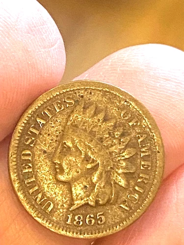 1865 Indian Head Cent , VG, In Nice circulated Condition