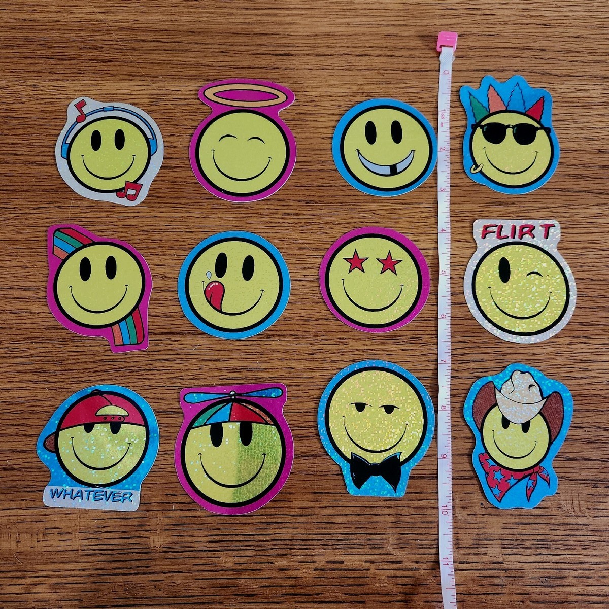 日本最大の Y2k 90s LOT Vintage Prism Machine Vending FACE SMILEY トップス