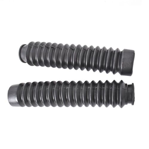 2 PIEZAS para Honda ATC Big Red 250ES 85 86 87 Horquilla Delantera Amortiguador Botas Negro BRBK01 - Imagen 3 de 8