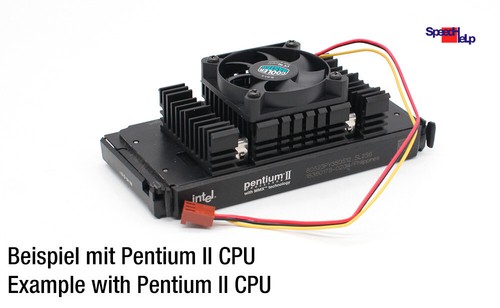 SLOT 1 LÜFTER KÜHLER FÜR INTEL PENTIUM II 233MHZ 300 350 400 450 333 MHZ COOLER - Afbeelding 3 van 3