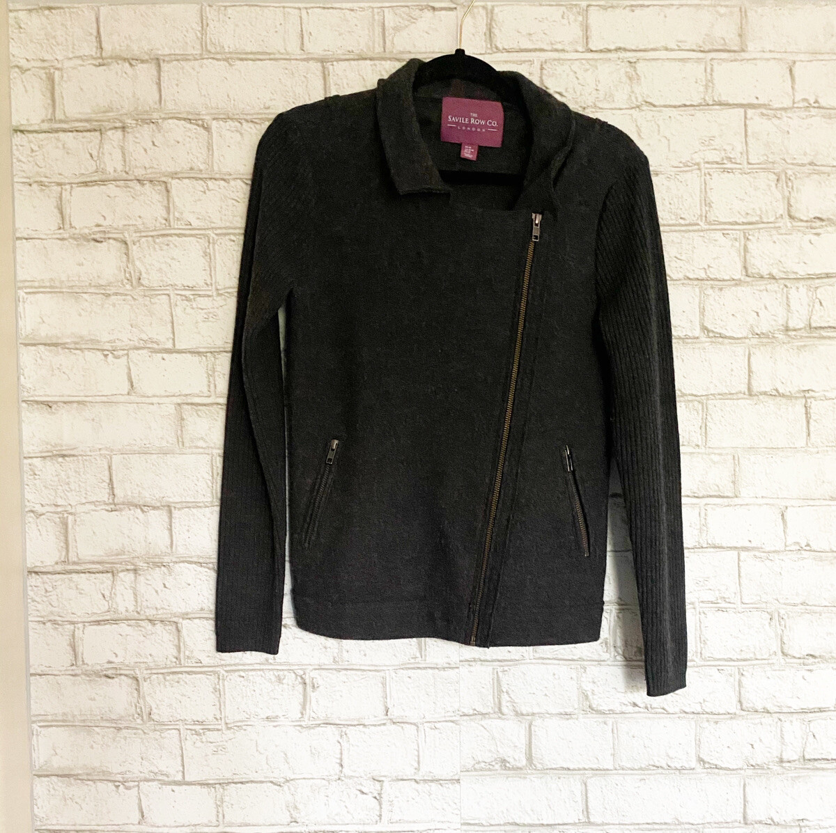 FILA The Saville Row Co. Giacca Moto 100% Lana Donna Media