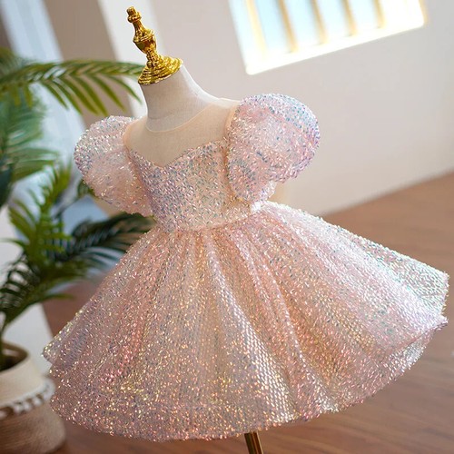 Birthday Party Dress Girl Formal Evening Prom Dresses Gowns Elegant Fluffy Frock - Picture 6 of 29