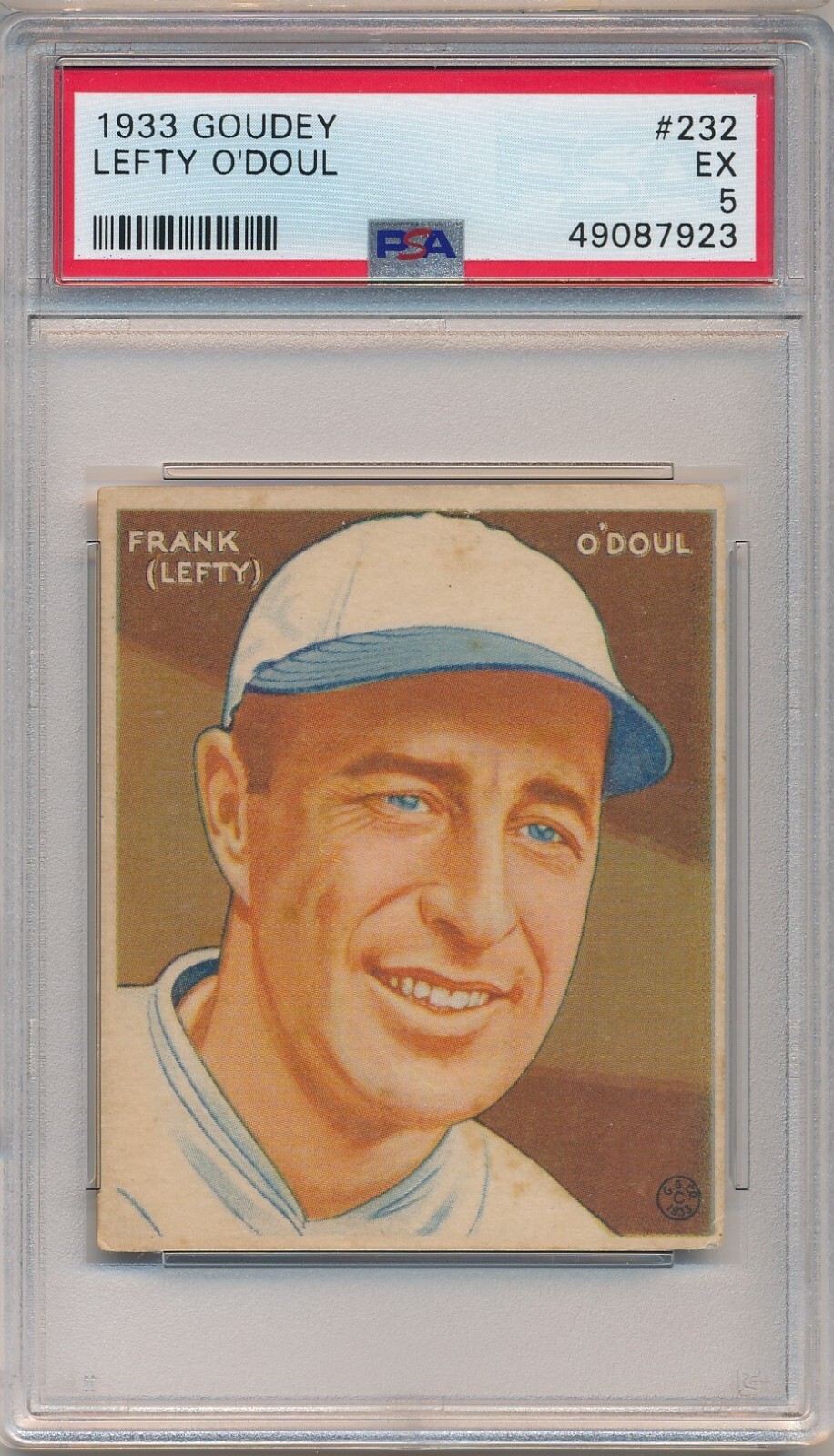 1933 GOUDEY #232 LEFTY O'DOUL - PSA 5 EX (SVSC)