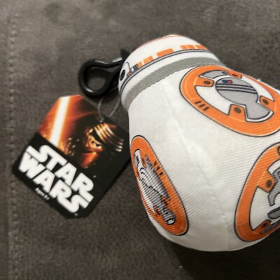 Star Wars NEW BB-8 Droid Plush Keychain Clip Stuffed Animal Toy Change pocket 12
